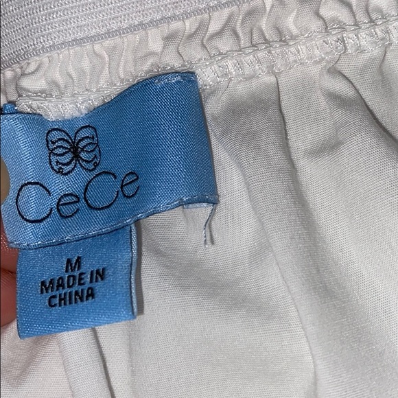 Off Shoulder White CeCe Top - Picture 3 of 3